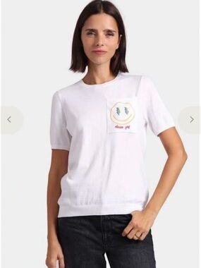 NWT Minnie Rose x Meaghan Murphy Cotton Cashmere Choose Yay Tee